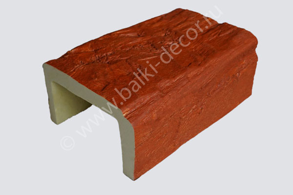 Декоративная балка вишня (рябина) Amaro 170х190х1000 мм ППУ (Б-205-6-1 Рустик)
