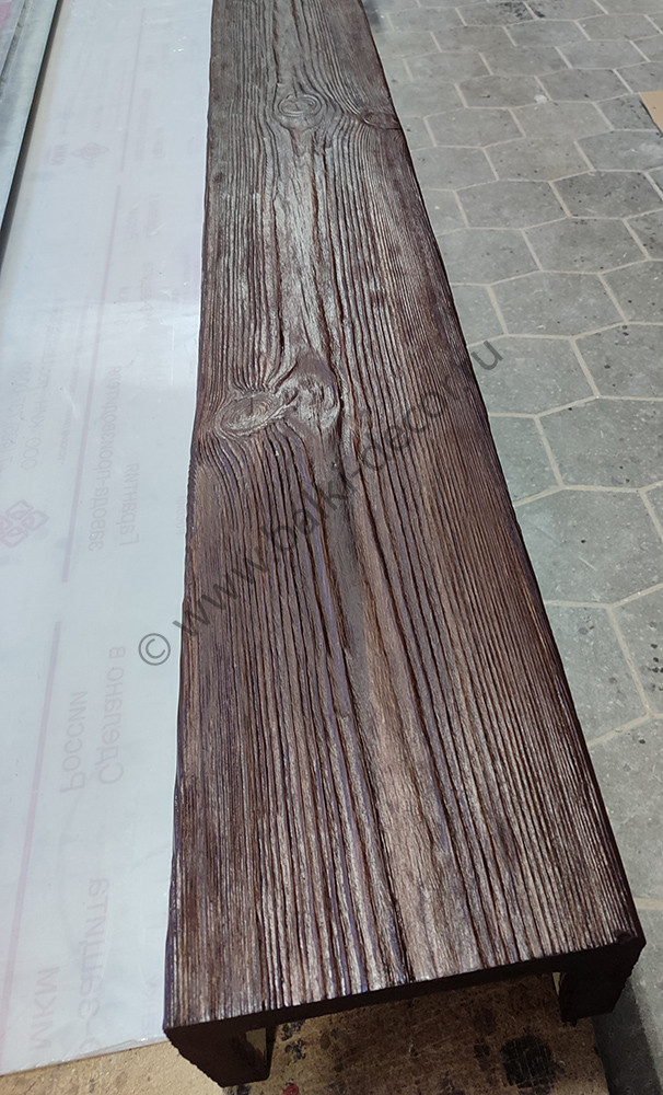Декоративная балка темный дуб (палисандр) Regent-Decor 120х120х2000 мм ППУ (Б-002-1-2 Рустик) Темный дуб (Палисандр) 120х120 Regent-Decor Б-002-1-2 Рустик