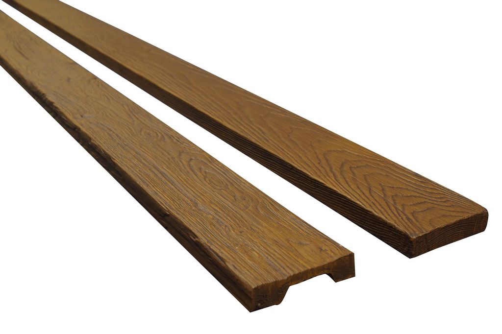 Декоративная доска Темный дуб (Африканский палисандр) Country 90x20х1500 мм ППУ (Д-501-1-1,5 Рустик)