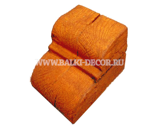 Декоративная консоль вишня (рябина) Amaro размер 175x195x235 мм  ППУ для балок сечением:190х170, 200х130; для досок сечением:193x20, 200x20 (код: КС-204-6У) f_Property_Color 175x195x235 Amaro КС-204-6У