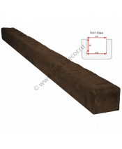 Декоративная балка темный дуб (африканский палисандр) Arno 145х120х1000 мм ППУ (Б-909-7-1 Модерн)